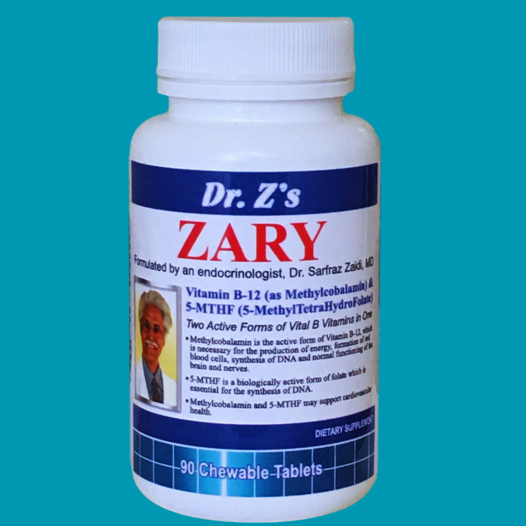 Zary-methyl B12 and Methyl folate supplement- image